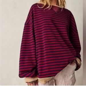 Free people striped crewneck